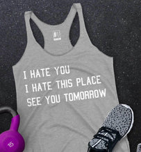 Load image into Gallery viewer, Fitness Class Tank Top Heather Gray
