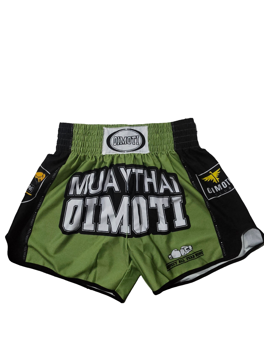 Omoti Green/Black Muaythai Shorts