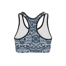 Load image into Gallery viewer, Navy Camo Sports Bra
