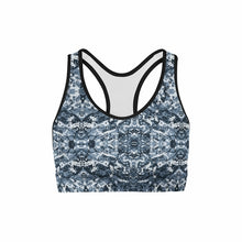 Load image into Gallery viewer, Navy Camo Sports Bra
