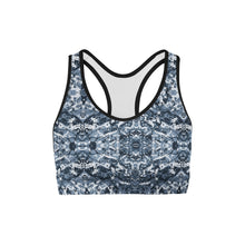 Load image into Gallery viewer, Navy Camo Sports Bra
