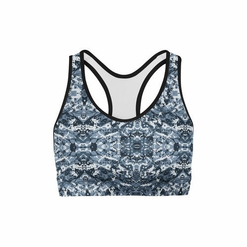 Navy Camo Sports Bra